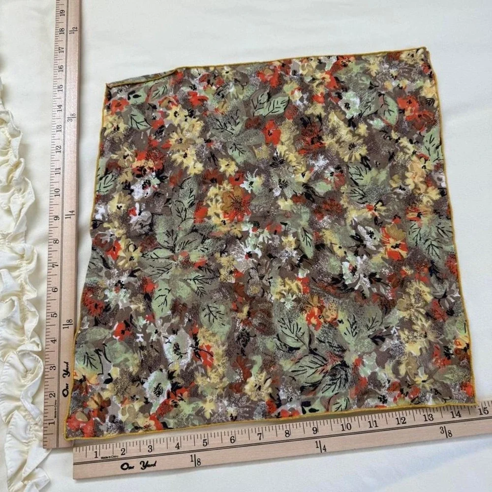 Floral‎ bandana  70s floral bandana earthy floral